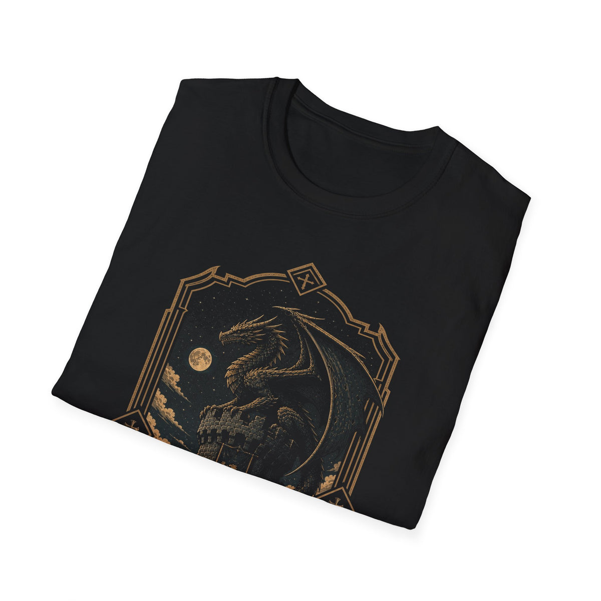 Dragon on Castle Parapet T-Shirt