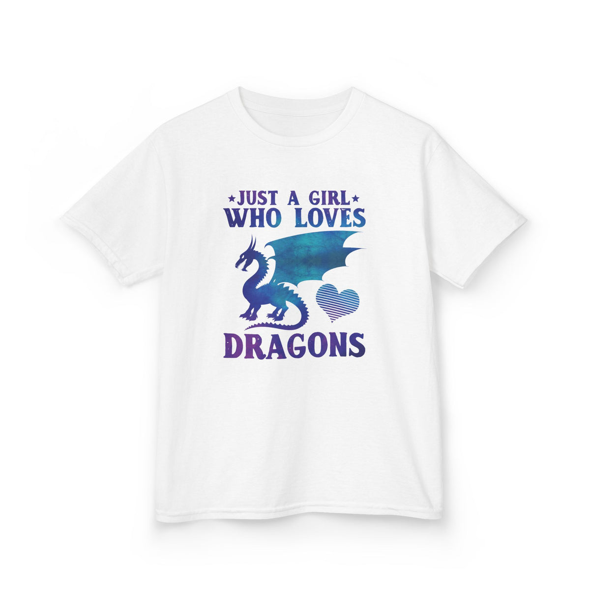 Just a Girl Who Loves Dragons Girls T-Shirt