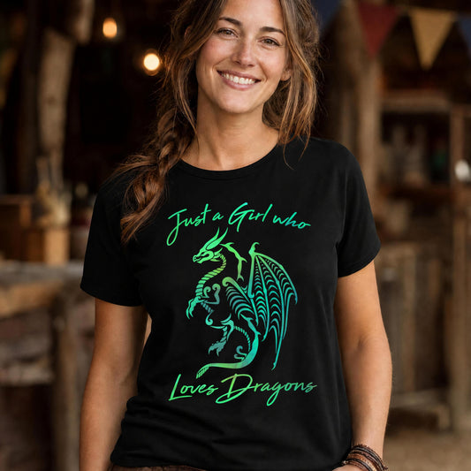 Just a Girl Who Loves Dragons Women's T-Shirt