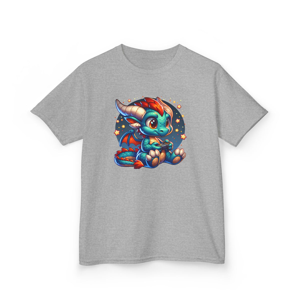 Baby Dragon Playing Video Games Youth T-Shirt