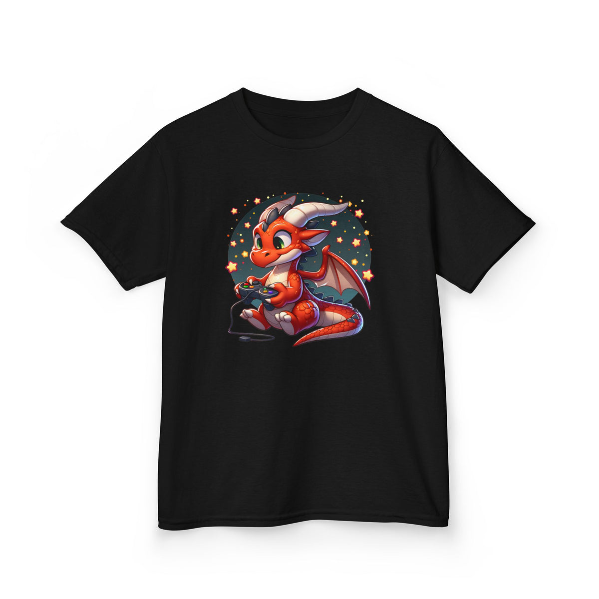 Baby Dragon Playing Video Games Youth T-Shirt