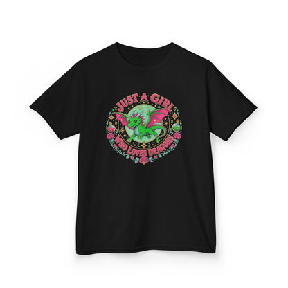 Just a Girl Who Loves Dragons Youth T-Shirt