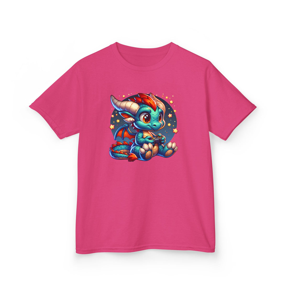 Baby Dragon Playing Video Games Youth T-Shirt