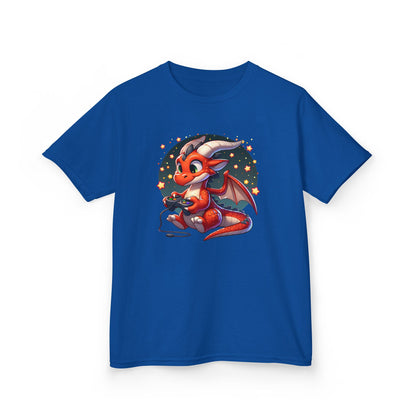 Baby Dragon Playing Video Games Youth T-Shirt