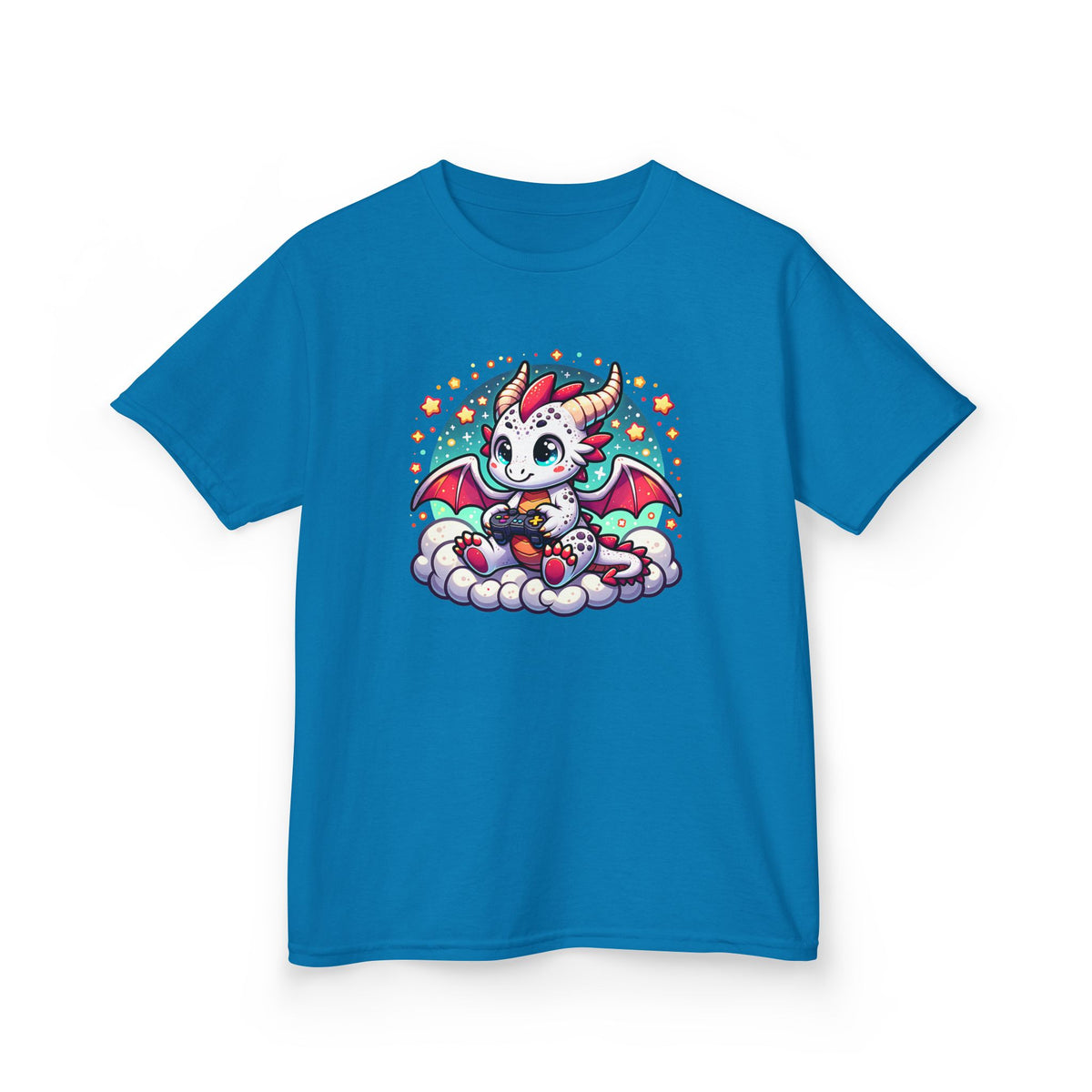 Baby Dragon Playing Video Games Youth T-Shirt