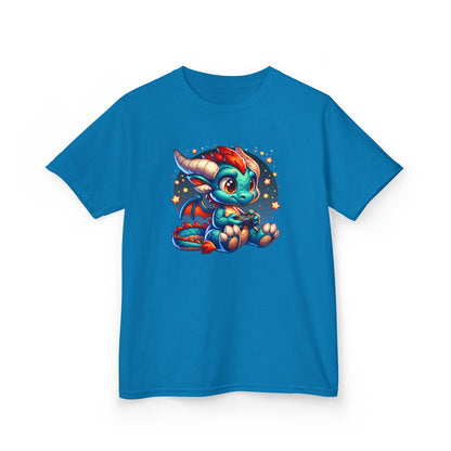 Baby Dragon Playing Video Games Youth T-Shirt