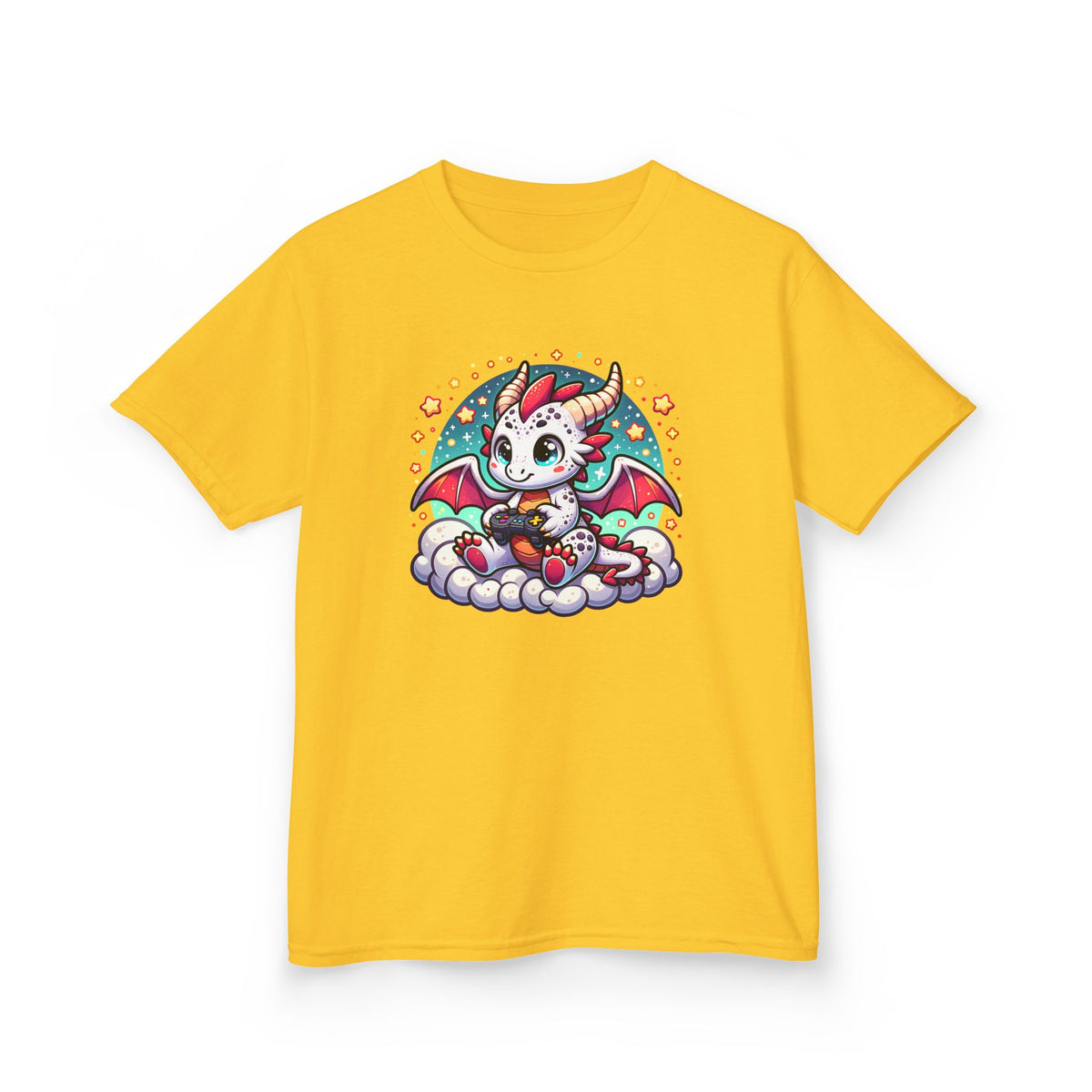 Baby Dragon Playing Video Games Youth T-Shirt