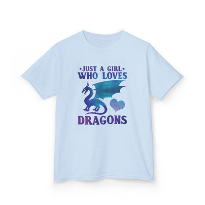Just a Girl Who Loves Dragons Girls T-Shirt