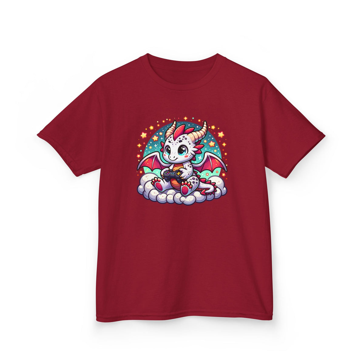 Baby Dragon Playing Video Games Youth T-Shirt