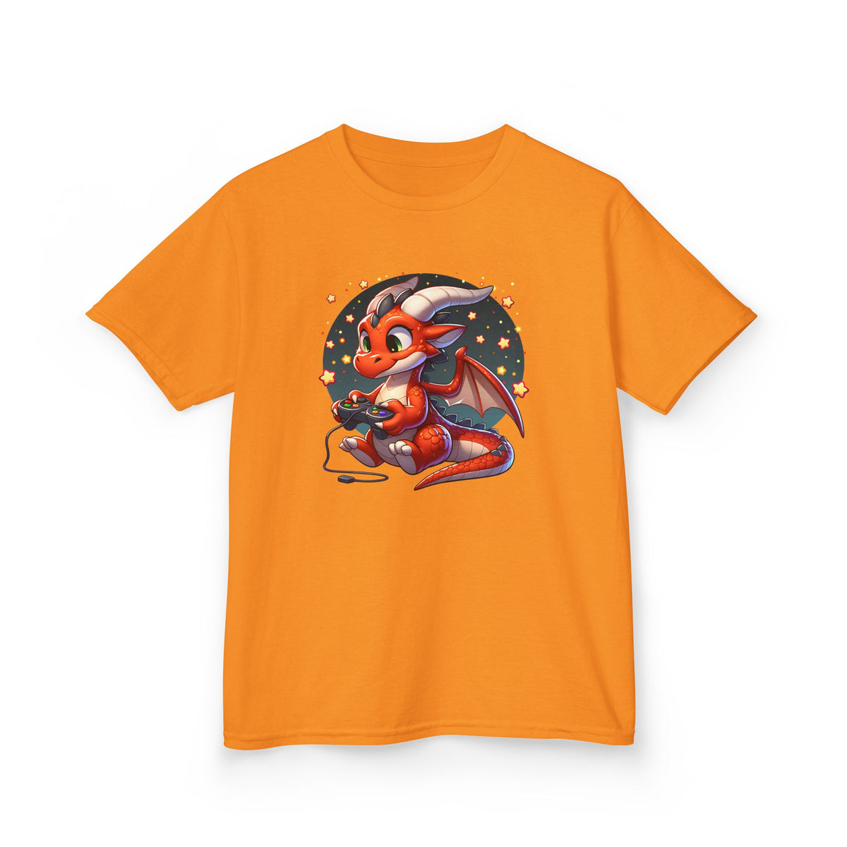 Baby Dragon Playing Video Games Youth T-Shirt