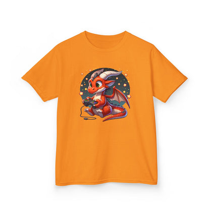 Baby Dragon Playing Video Games Youth T-Shirt