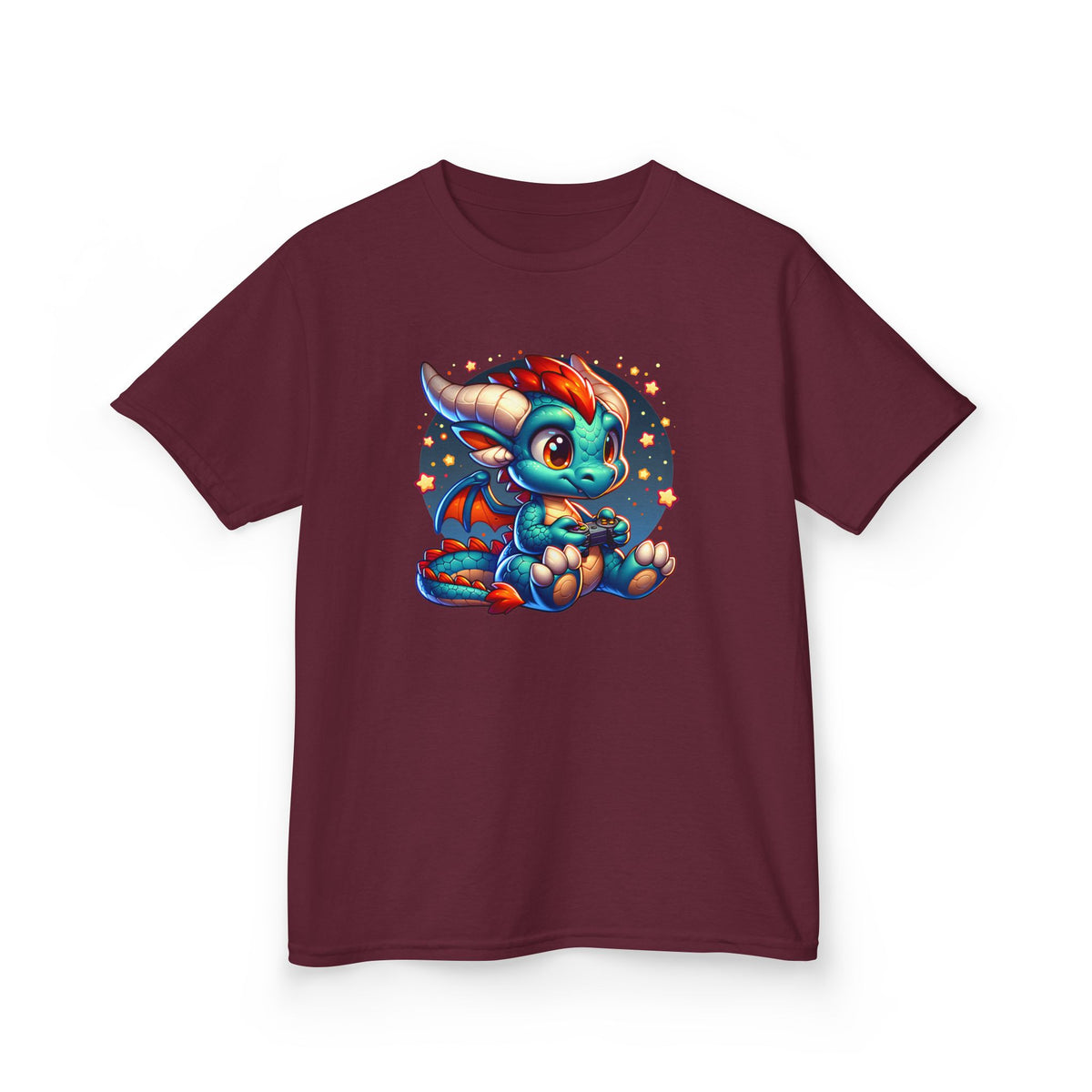 Baby Dragon Playing Video Games Youth T-Shirt