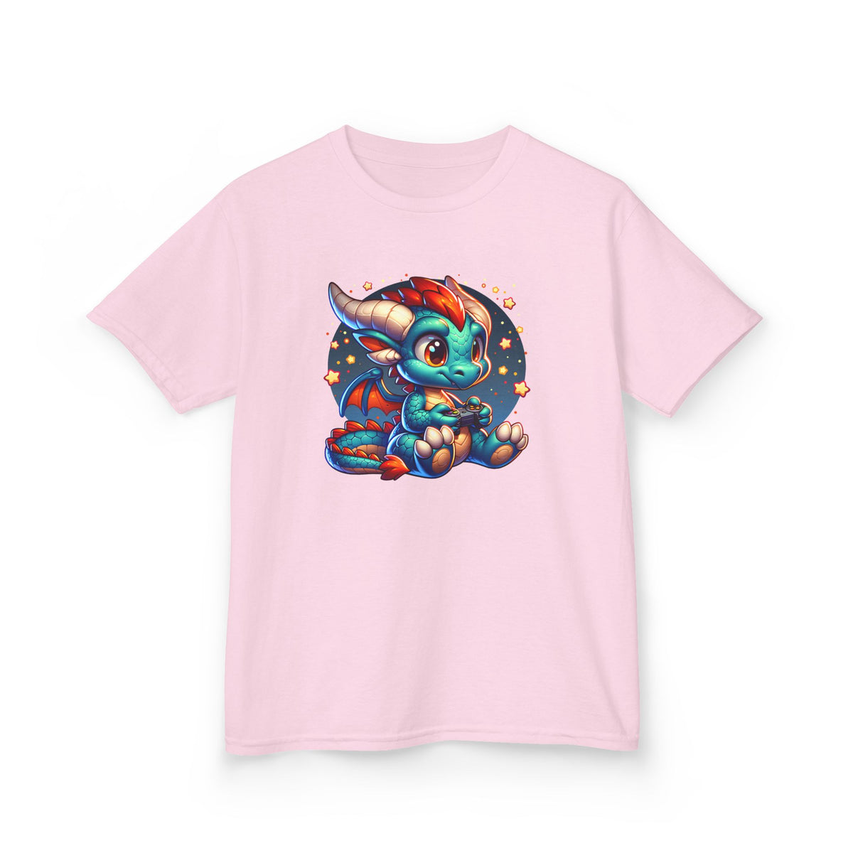 Baby Dragon Playing Video Games Youth T-Shirt