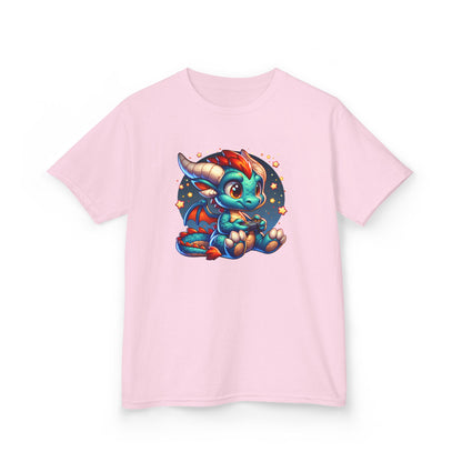 Baby Dragon Playing Video Games Youth T-Shirt