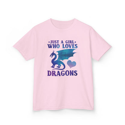 Just a Girl Who Loves Dragons Girls T-Shirt