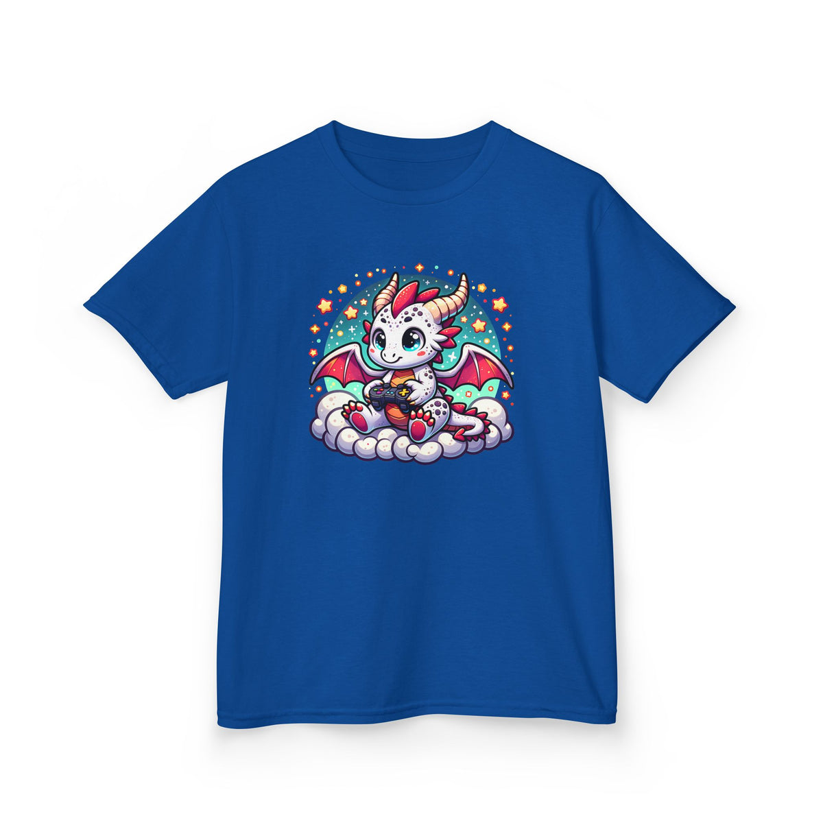 Baby Dragon Playing Video Games Youth T-Shirt