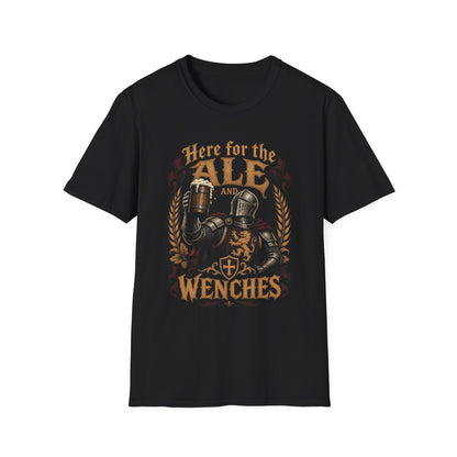 Here for the Ale and Wenches T-Shirt