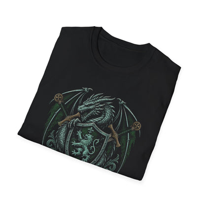 Dragon Swords Shield Heraldry T-Shirt