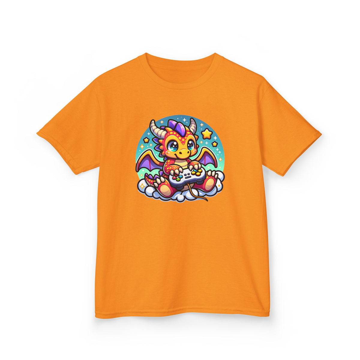 Baby Dragon Playing Video Games Youth T-Shirt