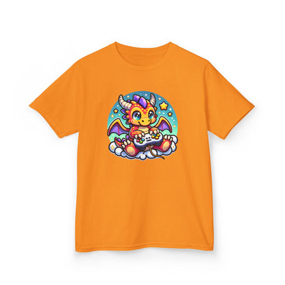 Baby Dragon Playing Video Games Youth T-Shirt