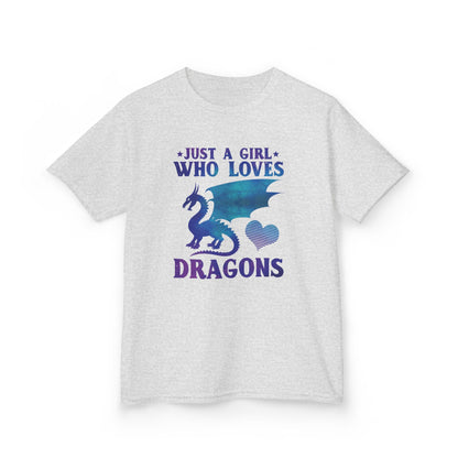 Just a Girl Who Loves Dragons Girls T-Shirt