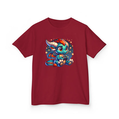 Baby Dragon Playing Video Games Youth T-Shirt