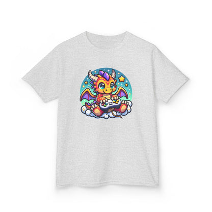 Baby Dragon Playing Video Games Youth T-Shirt