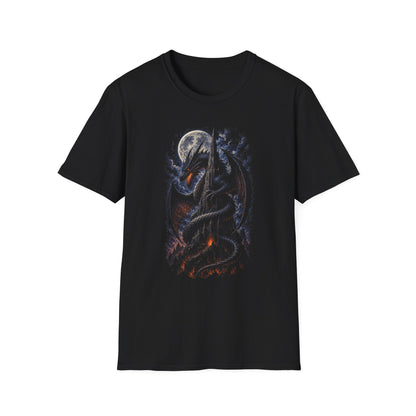 Dragon Fantasy Castle Tower T-Shirt