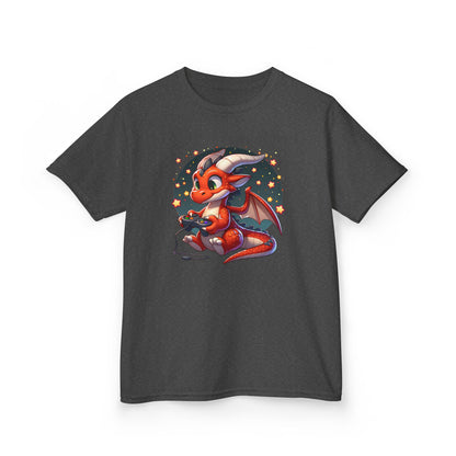 Baby Dragon Playing Video Games Youth T-Shirt