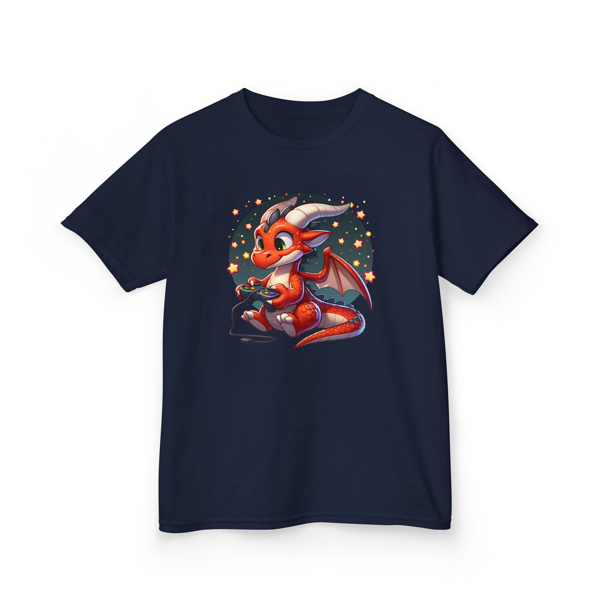 Baby Dragon Playing Video Games Youth T-Shirt