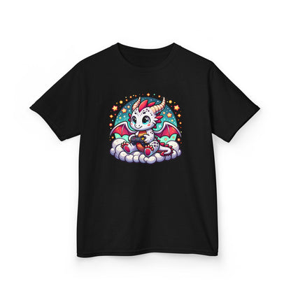 Baby Dragon Playing Video Games Youth T-Shirt