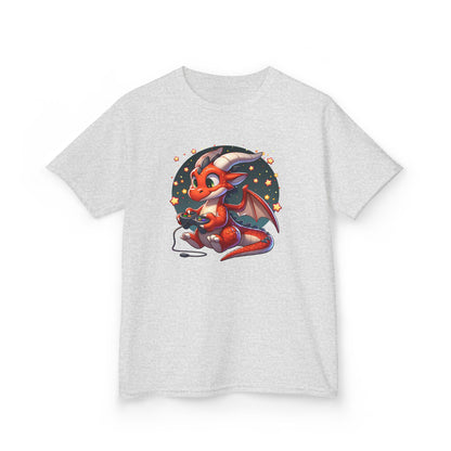 Baby Dragon Playing Video Games Youth T-Shirt