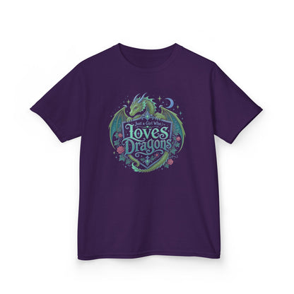 Just a Girl Who Loves Dragons Youth T-Shirt