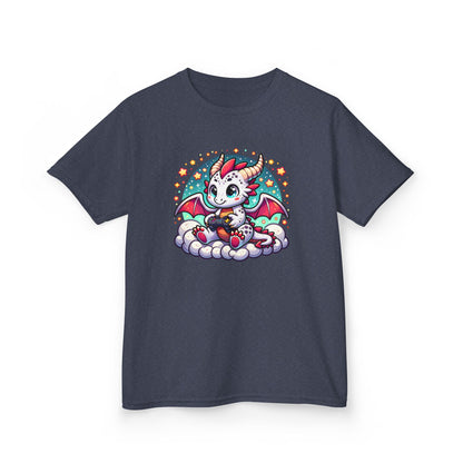Baby Dragon Playing Video Games Youth T-Shirt