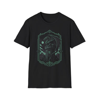 Dragon on Castle Parapet T-Shirt