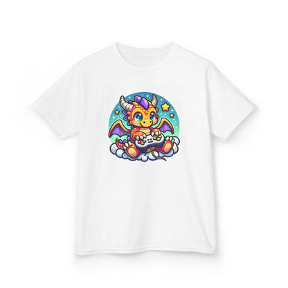 Baby Dragon Playing Video Games Youth T-Shirt