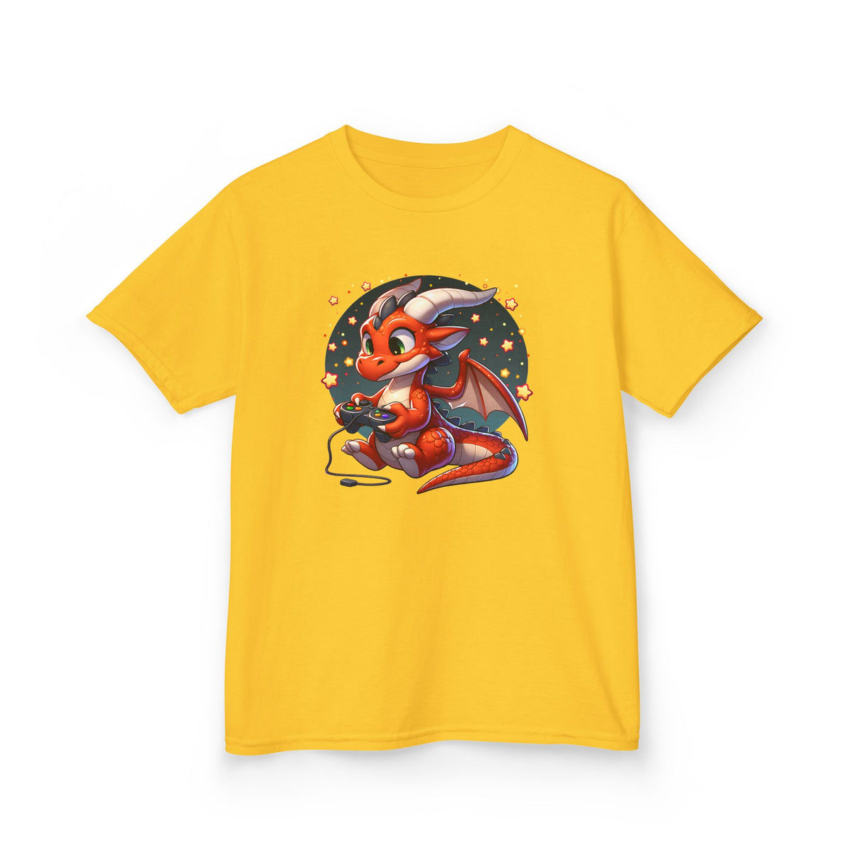 Baby Dragon Playing Video Games Youth T-Shirt