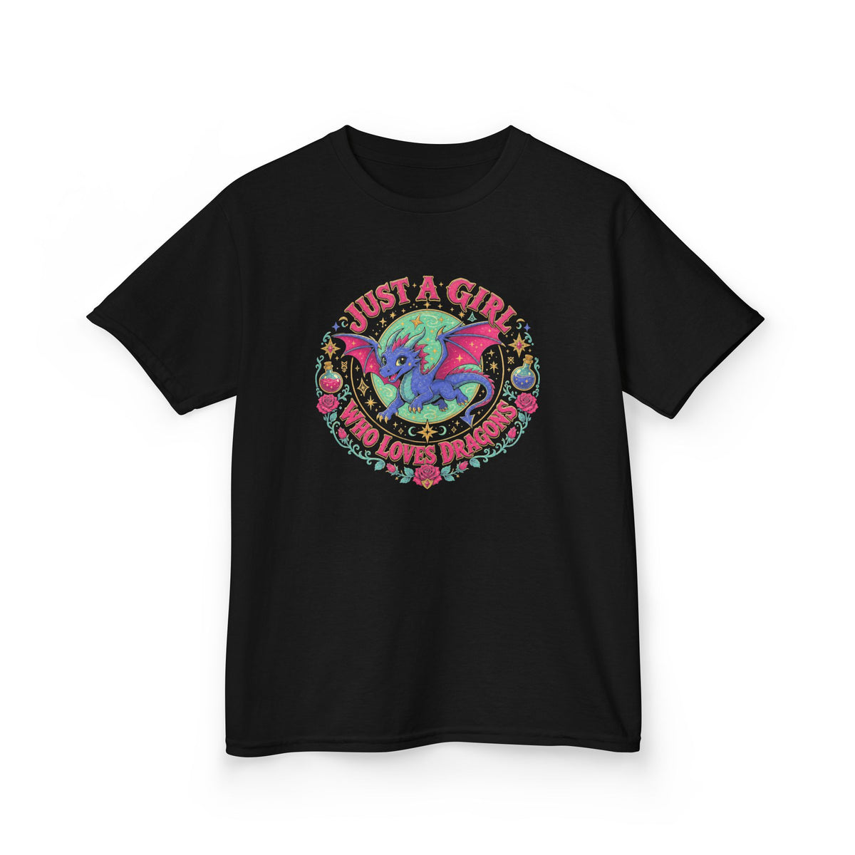 Just a Girl Who Loves Dragons Youth T-Shirt