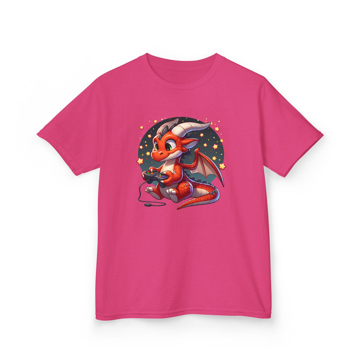 Baby Dragon Playing Video Games Youth T-Shirt