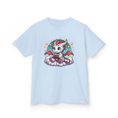 Baby Dragon Playing Video Games Youth T-Shirt