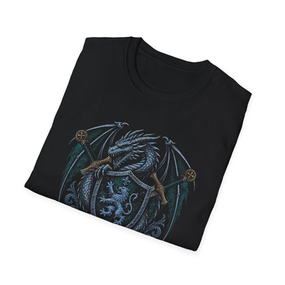 Dragon Swords Shield Heraldry T-Shirt