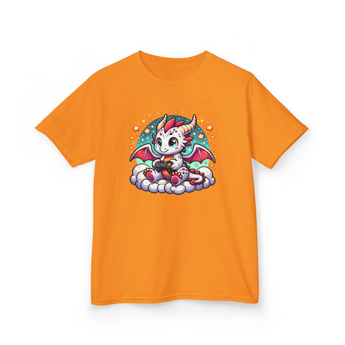 Baby Dragon Playing Video Games Youth T-Shirt