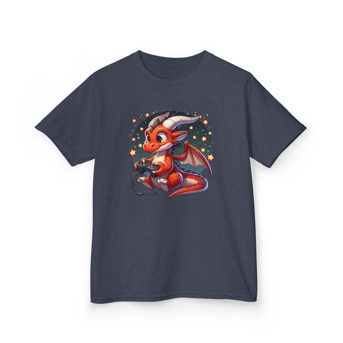 Baby Dragon Playing Video Games Youth T-Shirt