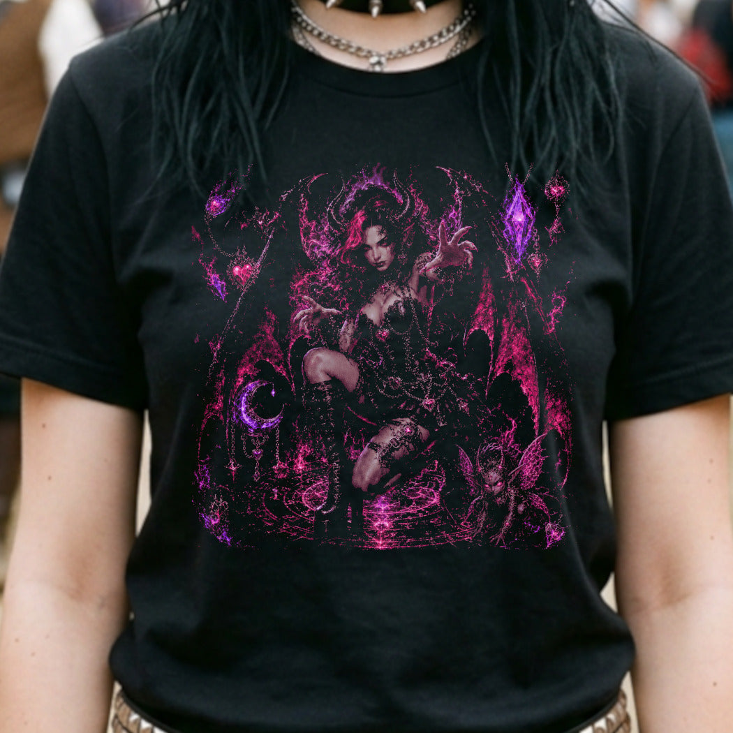 Dark Fantasy Witch Demon T-Shirt