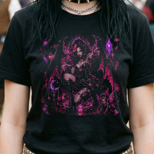 Dark Fantasy Witch Demon T-Shirt