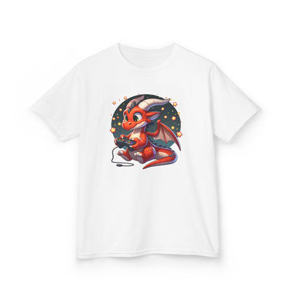 Baby Dragon Playing Video Games Youth T-Shirt