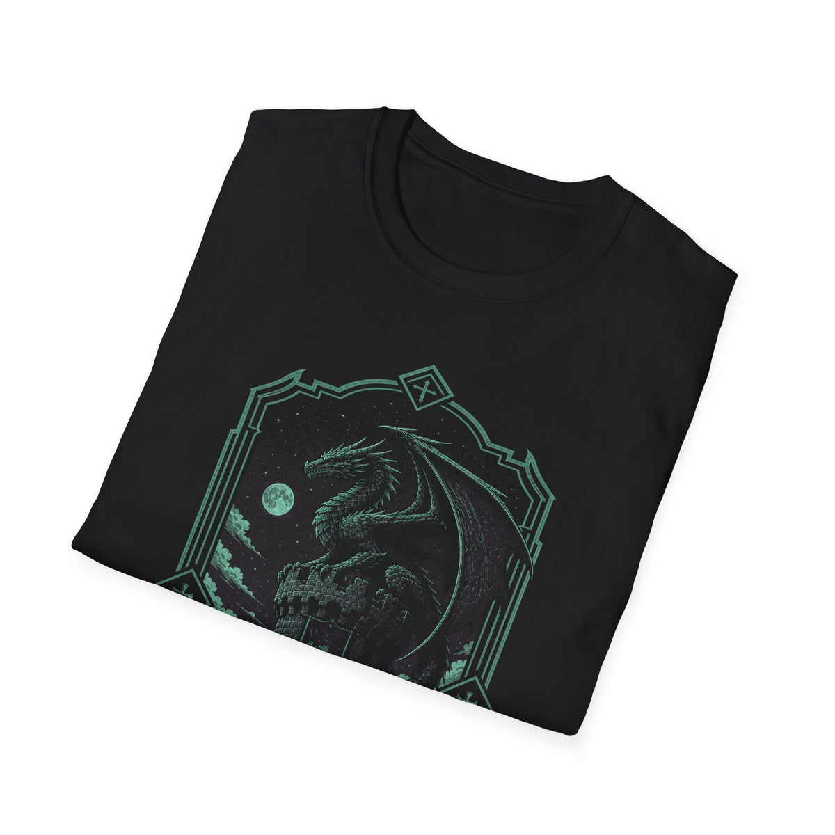 Dragon on Castle Parapet T-Shirt