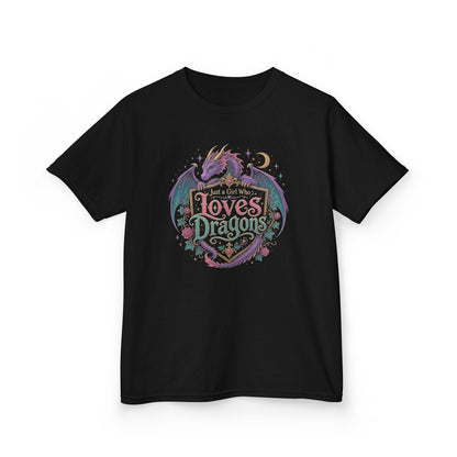 Just a Girl Who Loves Dragons Youth T-Shirt