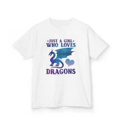 Just a Girl Who Loves Dragons Girls T-Shirt