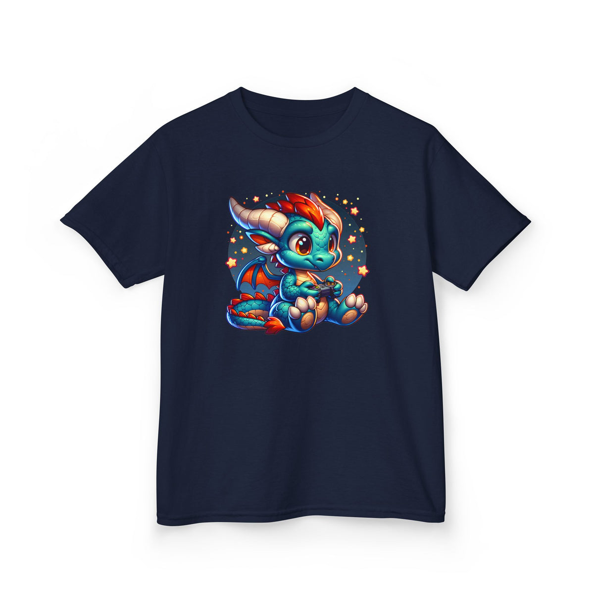 Baby Dragon Playing Video Games Youth T-Shirt